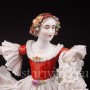 Фарфоровая статуэтка Танцовщица, кружевная, E. A. Muller, Германия, 1890-1927 гг.