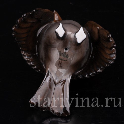 Фигурка птицы из фарфора Поющий воробей Rosenthal, Германия, 1950-60 гг.