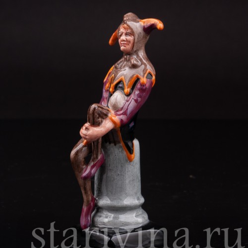 Фарфоровая фигурка Джокер, миниатюра, Royal Doulton, Великобритания, 1990 г.