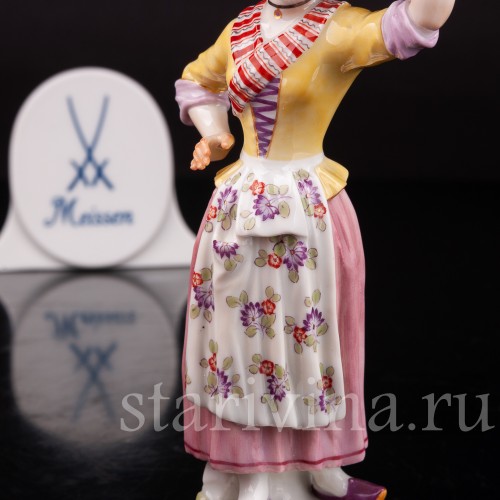 Фарфоровая статуэтка Продавщица фруктов, Cries de Paris, Meissen, Германия, 1986 г.