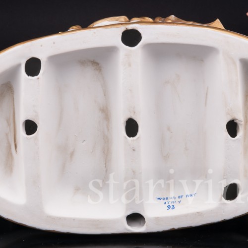 Фарфоровая композиция Башмачник за работой, Bruno Merli, Италия, вт. пол. 20 в.