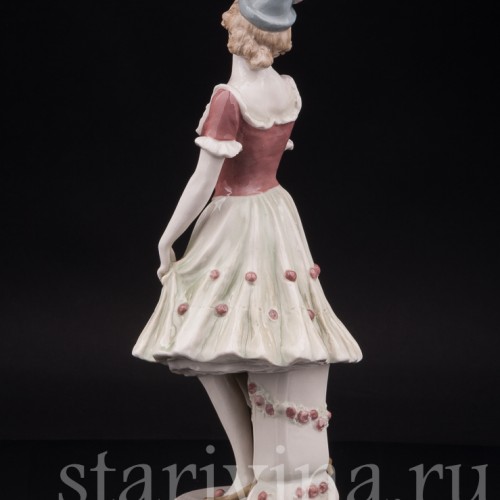 Фарфоровая статуэтка Коломбина, Royal Dux, Чехия, 1920-30 гг.