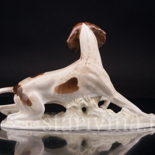 Фарфоровая статуэтка собаки Пойнтер, Hutschenreuther, Германия, сер. 20 в.