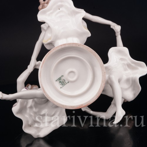 Статуэтка детей из фарфора Майский танец, Hutschenreuther, Германия, сер. 20 в.