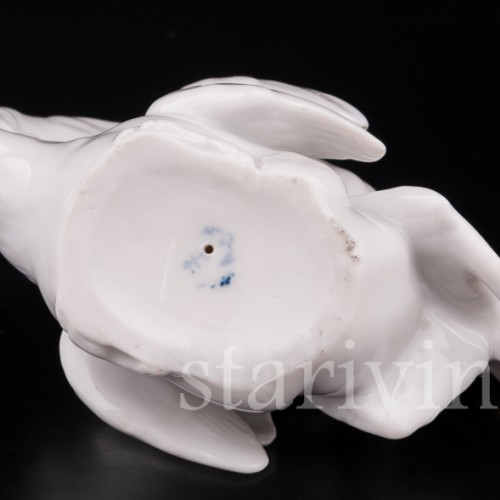 Фарфоровая статуэтка птиц Петух и курица, Ernst Bohne Sohne, Германия, 1878-1920 гг.