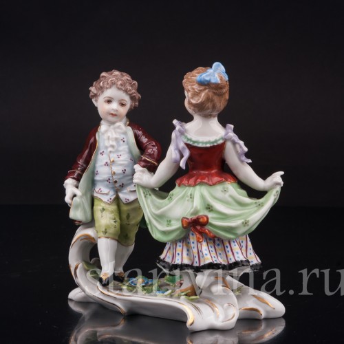 Фигурка из фарфора Танцующие дети, Volkstedt, Германия, кон. 19, нач. 20 вв.