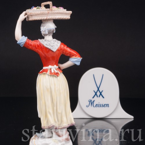 Фарфоровая статуэтка Продавщица фруктов, Cries de Paris, Meissen, Германия, 1963 г.