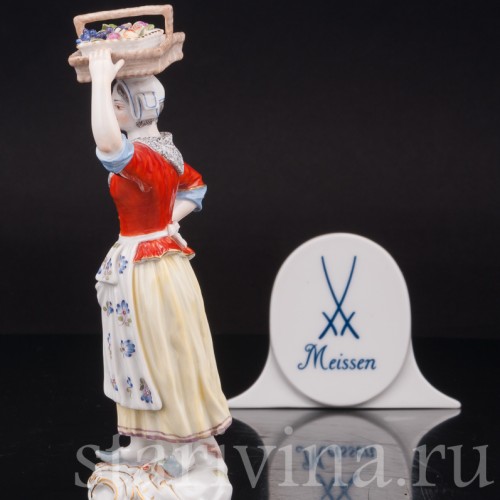Фарфоровая статуэтка Продавщица фруктов, Cries de Paris, Meissen, Германия, 1963 г.