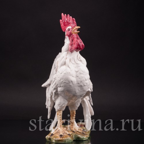 Фарфоровая статуэтка птицы Петух, Capodimonte, Италия, вт. пол. 20 в.