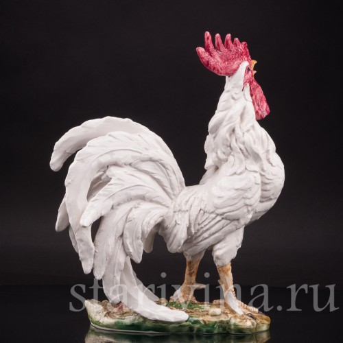 Фарфоровая статуэтка птицы Петух, Capodimonte, Италия, вт. пол. 20 в.