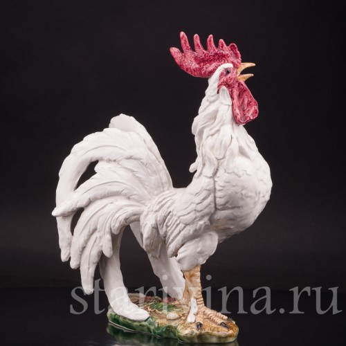 Фарфоровая статуэтка птицы Петух, Capodimonte, Италия, вт. пол. 20 в.