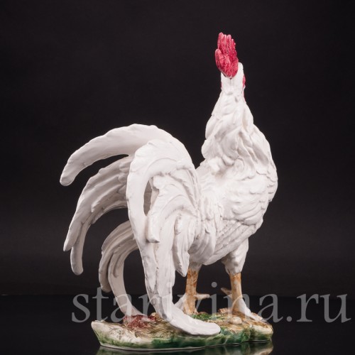 Фарфоровая статуэтка птицы Петух, Capodimonte, Италия, вт. пол. 20 в.