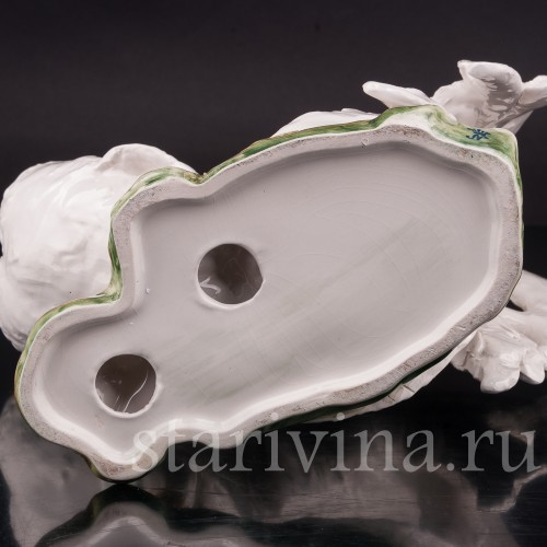 Фарфоровая статуэтка птицы Петух, Capodimonte, Италия, вт. пол. 20 в.