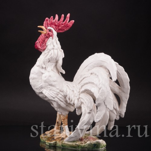 Фарфоровая статуэтка птицы Петух, Capodimonte, Италия, вт. пол. 20 в.