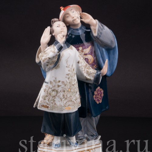 Фарфоровая статуэтка Соловей, Royal Copenhagen, Дания.