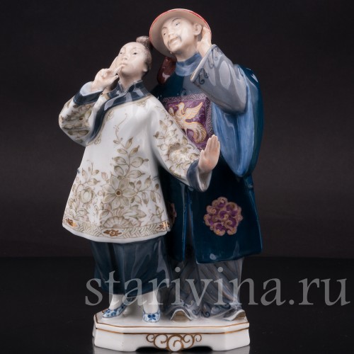 Фарфоровая статуэтка Соловей, Royal Copenhagen, Дания.