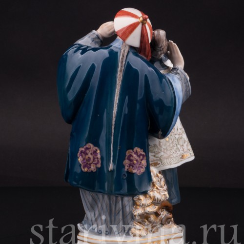 Фарфоровая статуэтка Соловей, Royal Copenhagen, Дания.