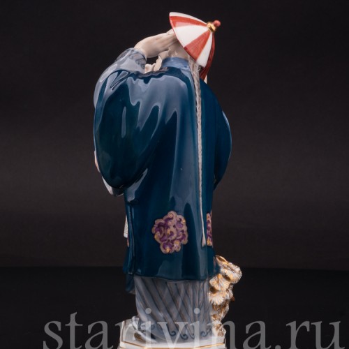 Фарфоровая статуэтка Соловей, Royal Copenhagen, Дания.