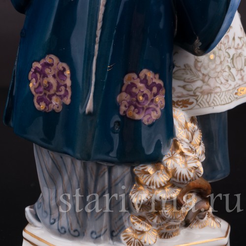 Фарфоровая статуэтка Соловей, Royal Copenhagen, Дания.