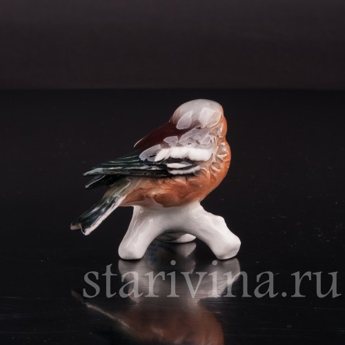 Фигурка птицы из фарфора Зяблик, миниатюра, Goebel, Германия, до 1990 г  .