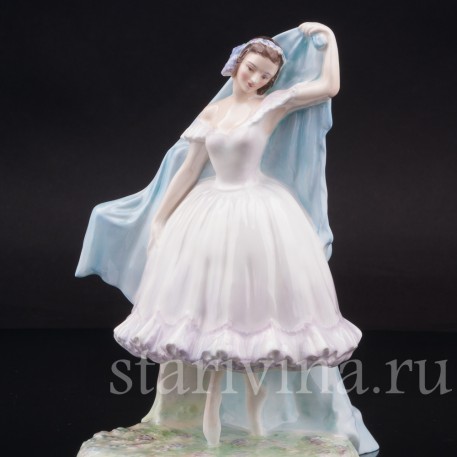 Статуэтка балерины из фарфора Жизель, Royal Doulton, Великобритания, 1954-69 гг.