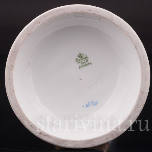 Статуэтка собаки из фарфора Такса с корзиной цветов, Rosenthal, Германия, 1913-14 гг.