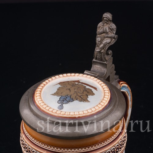 Старинная пивная кружка Гномы, 1/2 л, Villeroy & Boch, Германия, 1898 г.