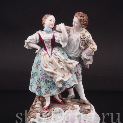 Статуэтка из фарфора Танцующая пара, Volkstedt, Германия, кон. 19 в.