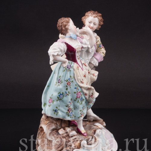 Статуэтка из фарфора Танцующая пара, Volkstedt, Германия, кон. 19 в.