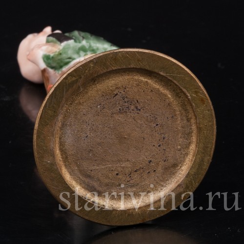 Фигурка из фарфора Мужчина, играющий на гармошке, миниатюра, Giuseppe Cappe, Италия, вт. пол. 20 в.