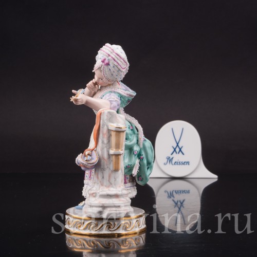 Фарфоровая статуэтка Девушка со стрелой амура, Meissen, Германия, сер. 19 - нач. 20 вв.