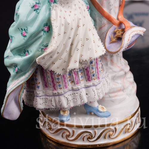 Фарфоровая статуэтка Девушка со стрелой амура, Meissen, Германия, сер. 19 - нач. 20 вв.