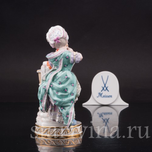 Фарфоровая статуэтка Девушка со стрелой амура, Meissen, Германия, сер. 19 - нач. 20 вв.