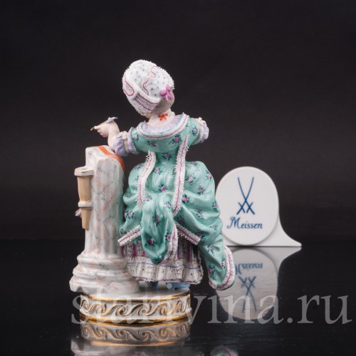 Фарфоровая статуэтка Девушка со стрелой амура, Meissen, Германия, сер. 19 - нач. 20 вв.