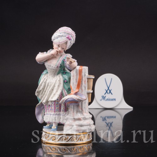 Фарфоровая статуэтка Девушка со стрелой амура, Meissen, Германия, сер. 19 - нач. 20 вв.