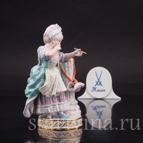 Фарфоровая статуэтка Девушка со стрелой амура, Meissen, Германия, сер. 19 - нач. 20 вв.
