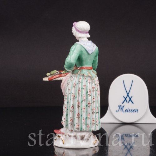Фарфоровая статуэтка Торговка овощами, Cries de Paris, Meissen, Германия, 1956 г.