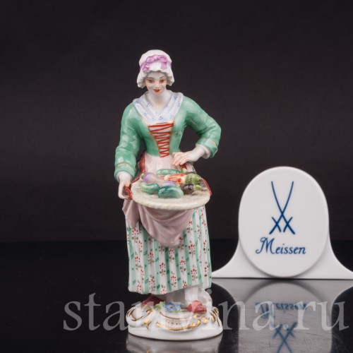 Фарфоровая статуэтка Торговка овощами, Cries de Paris, Meissen, Германия, 1956 г.