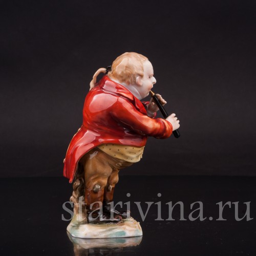 Фигурка из фарфора Музыкант с флейтой Дрезден, Германия, сер. 20 в.