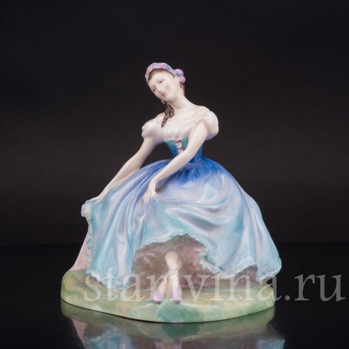 Статуэтка балерины из фарфора Жизель, Royal Doulton, Великобритания, 1950 гг.