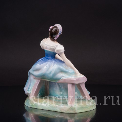 Статуэтка балерины из фарфора Жизель, Royal Doulton, Великобритания, 1950 гг.