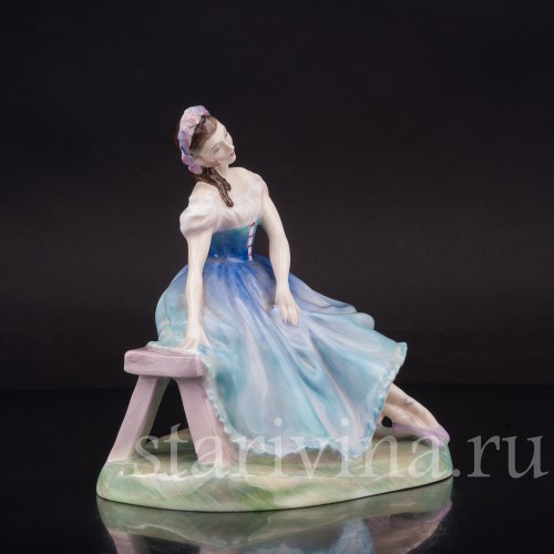 Статуэтка балерины из фарфора Жизель, Royal Doulton, Великобритания, 1950 гг.