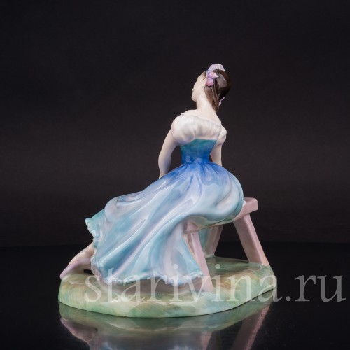 Статуэтка балерины из фарфора Жизель, Royal Doulton, Великобритания, 1950 гг.