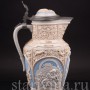 Старинный пивной кувшин Три фигуры, 3.2 л, Villeroy & Boch, Германия, 1914 г.