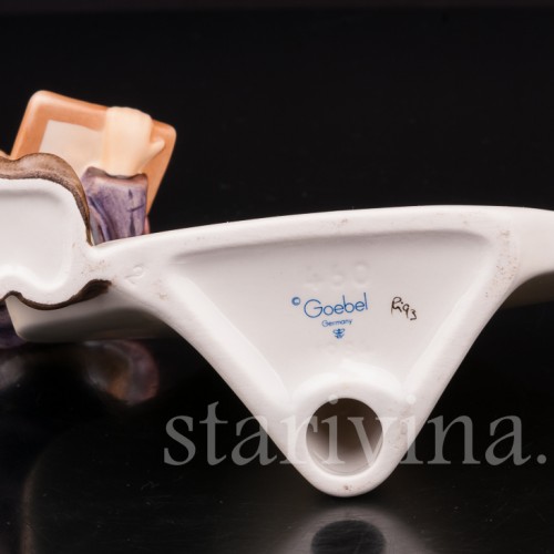 Фарфоровая фигурка Задачка, фирменная табличка, Goebel, Германия, 1993 г.