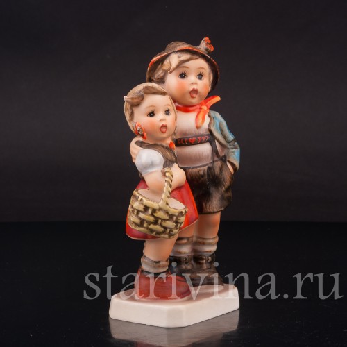 Фарфоровая фигурка За грибами, Goebel, Германия, 1960-72 гг.