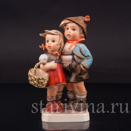 Фарфоровая фигурка За грибами, Goebel, Германия, 1960-72 гг.