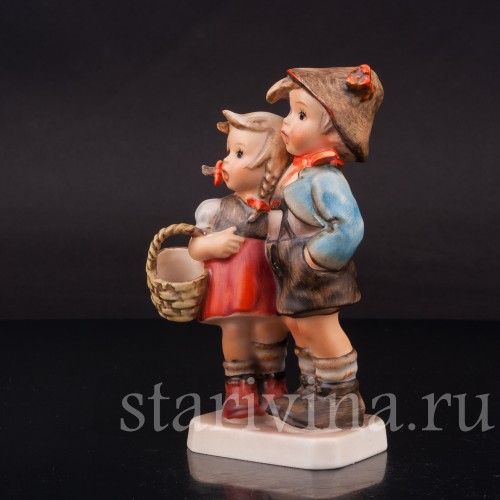 Фарфоровая фигурка За грибами, Goebel, Германия, 1960-72 гг.