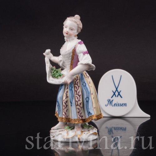 Девушка с виноградом, Meissen, Германия, кон.18 в