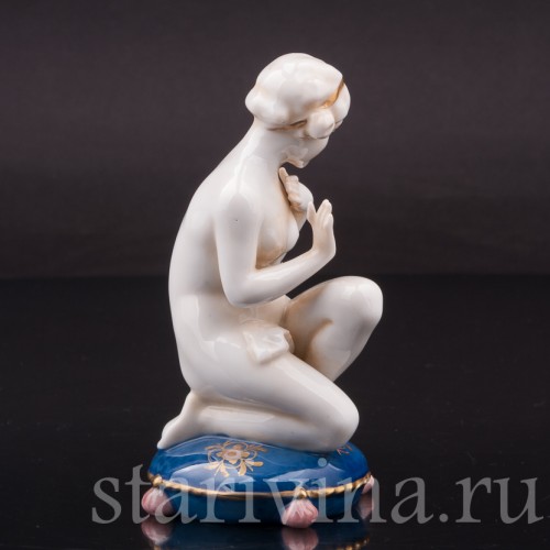 Девушка и мышь, E. A. Muller, Германия, нач. 20 в